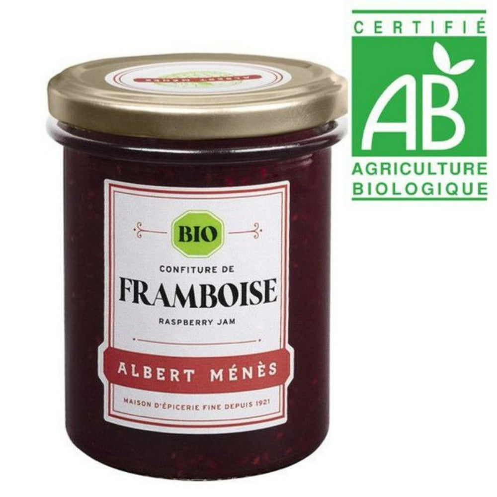 ALBERT MENES Organic Extra Raspberry Jam 230 g