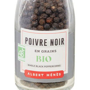 ALBERT MENES Organic Whole Black Pepper Mill  40g